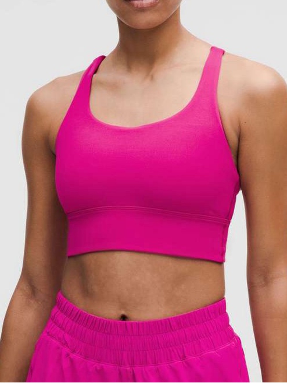Lululemon Energy Longline Bra Pink Size 8